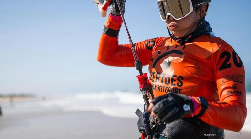 Bruno Lobo e Socorro Reis são vice-campeões em suas categorias no Sertões Kitesurf